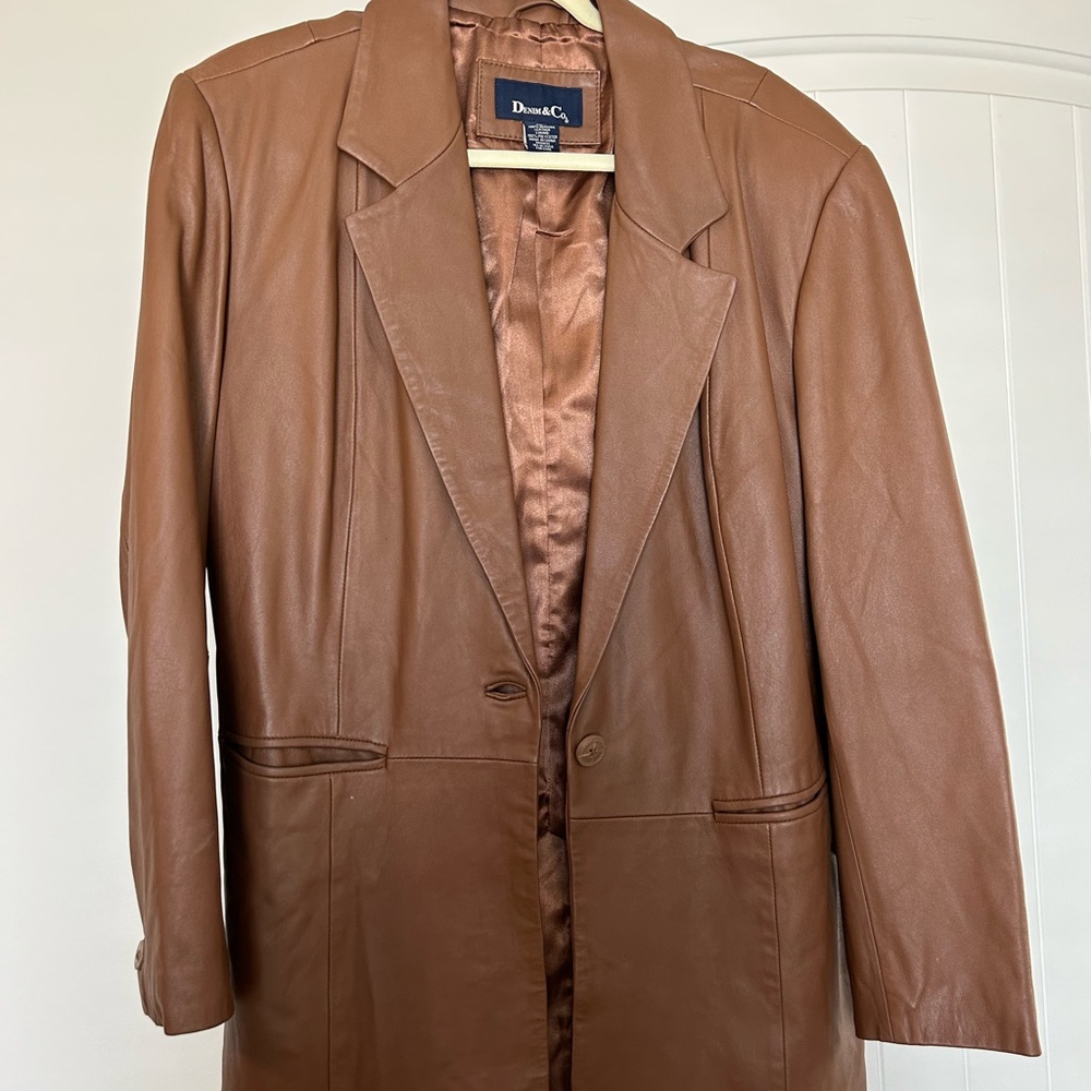 Denim & Co. Brown Blazer